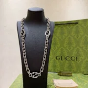 Gucci Simple GG Marmont Chain Necklace