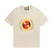 Gucci's Beige Logo Print
