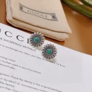 Gucci Eye - catching Sunburst Turquoise Earrings
