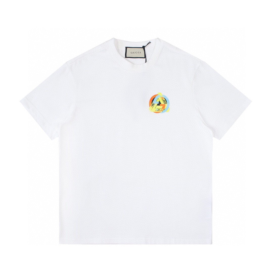 Gucci White with Vivid Colorful Logo