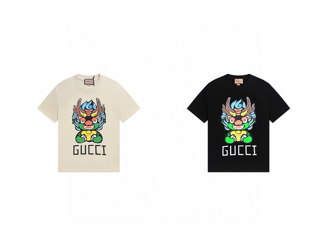 Gucci's Off - White & Black Graphic Print