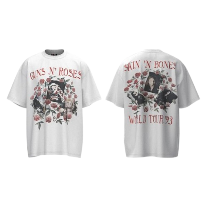 Guns N' Roses Tour 93 White T-Shirt