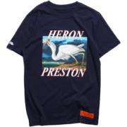 Heron Preston Navy Graphic T-Shirt