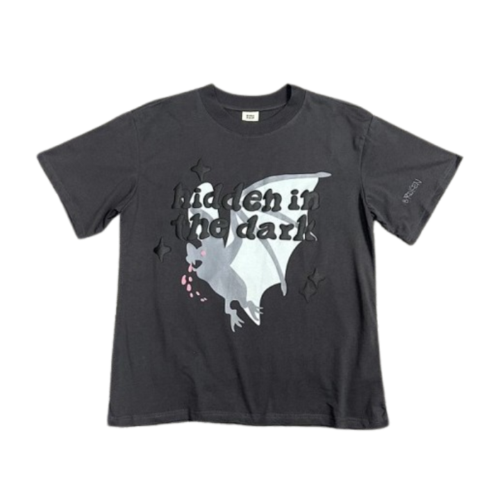 Hidden in the Dark: Enigmatic Bat Graphic T-shirt
