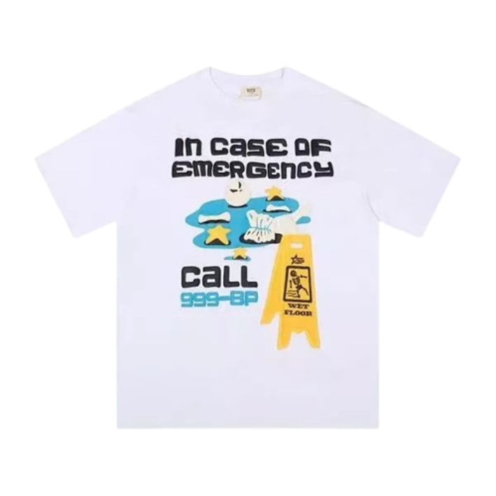 In Case of Emergency Pure White T-shirt