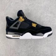 Jordan Air Jordan 4 Retro Black Yellow Bargain Shoes