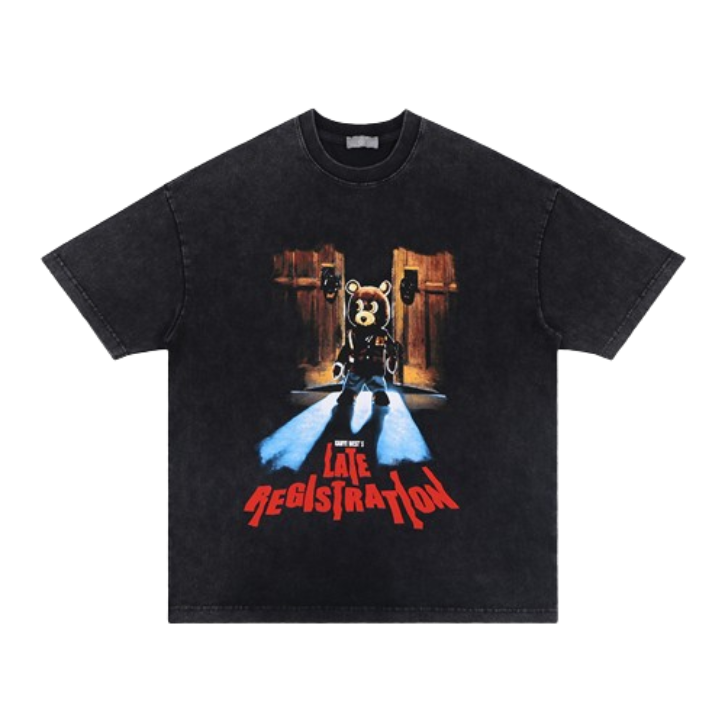 Kanye West Bear Graphic Black Tee