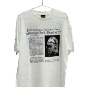 Kurt Cobain: Iconic Graphic White T-Shirt