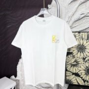 LOEWE's White Embroidered Logo Wear