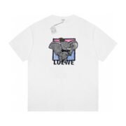 Loewe's Elephant Print White Top