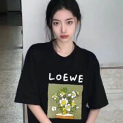 LOEWE Floral Black Graphic Tee