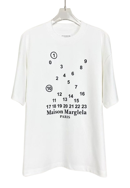 Maison Margiela Fashionable Number Print Tee