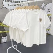 MigaoGe's White Logo Printed Tee