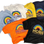 NOAH's Colorful Rainbow Logo T-shirt