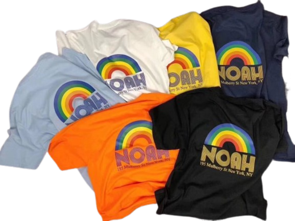 NOAH's Colorful Rainbow Logo T-shirt