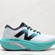 New Balance FuelCell: White Teal Trainer