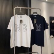 New Balance NB Logo White - Black