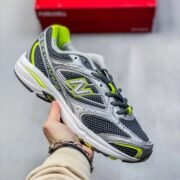 New Balance 400 Intriguing Gray Green Shoes
