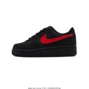 Nike Air Force 1'07 Black Red Fusion