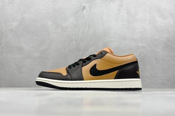 Nike Air Jordan 1 Low: Ebony & Earthy Brown Fusion