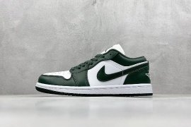 Nike Air Jordan 1 Low Green White Maker's Shoes