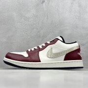 Nike Air Jordan 1 Low: Maroon Elegance