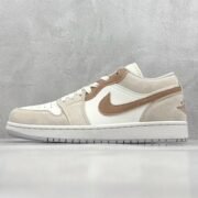 Nike Air Jordan 1 Low: White Beige Combo