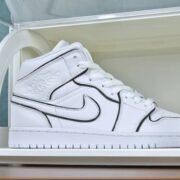 Nike Air Jordan 1 Mid: Pure White Canvas of Style