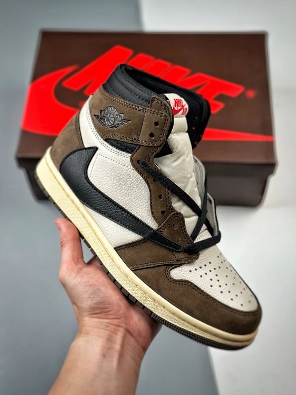 Nike Air Jordan 1 Travis Scott - Unique Brown Shoes