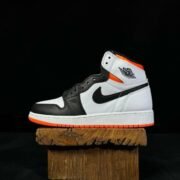Nike Air Jordan 1: White/Black/Orange Flair