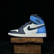 Nike Air Jordan 1 - Tri - Tone Navy & Light Blue
