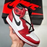 Nike Air Jordan 1 Sharp White Red Shoes