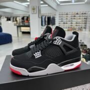 Nike Air Jordan 4 Black Red Grey Mix