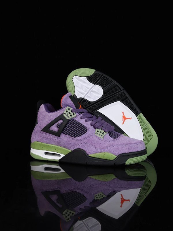 Nike Air Jordan 4 Retro Bold Purple Green