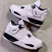 Nike Air Jordan 4 Retro Navy White Charm