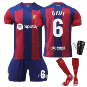 Nike's Barcelona Gavi Red-Blue Jersey
