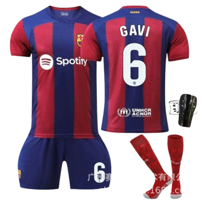 Nike's Barcelona Gavi Red-Blue Jersey