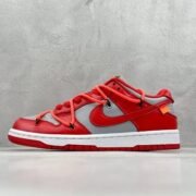 Nike Dunk Low: Red & Grey Fusion