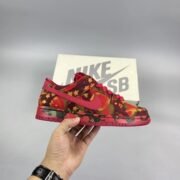 Nike SB Dunk Low: Red Camo, Bold Statement!