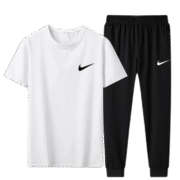 Nike Sportswear White&Black Pant Set