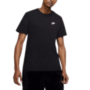 Nike Solid Black T-Shirt