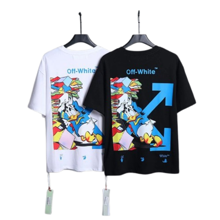 Off-White Donald Duck Chic Black & White T-Shirt