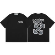 Off-White Unique Graphic Logo in Black