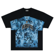 Palace: Striking Blue Black Graffiti T-Shirt