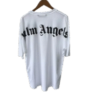 Palm Angels Logo Print White T-Shirt