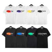 Palm Angels Signature: City Logo White/Black Tees