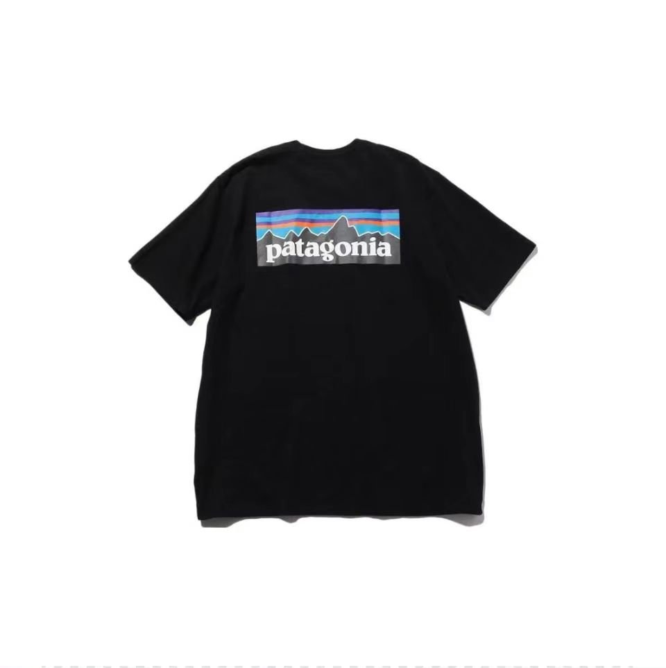 Patagonia Mountain - Striking Graphic Black