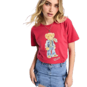 Ralph Lauren: Teddy Bear Red Graphic Tee