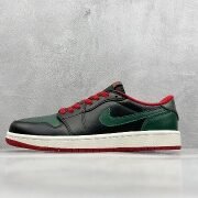 Nike Air Jordan 1 Low: Black/Green/Red, Tri-Color!