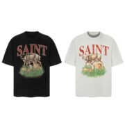 SAINT Deer Graphic Distinctive Tee